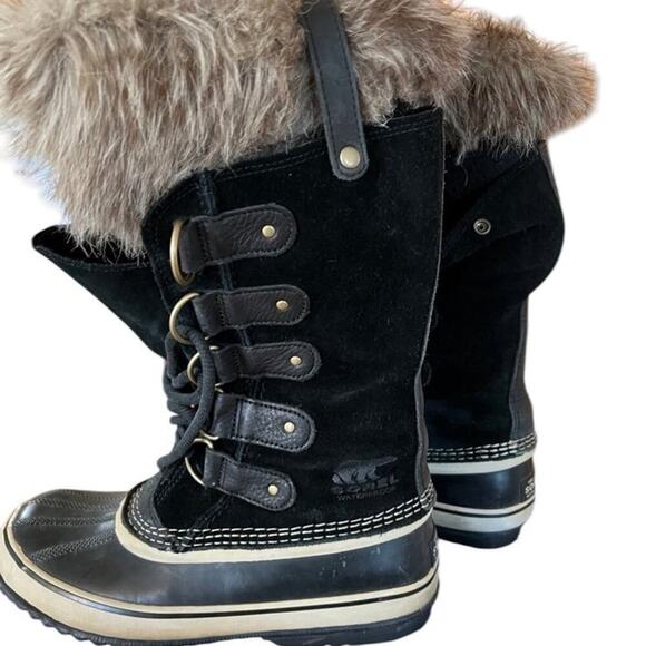 Sorel women’s boots size 9, suede black - Picture 2 of 9